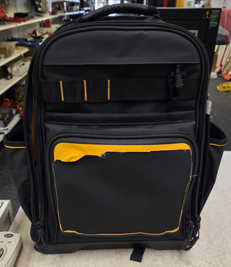 DeWALT DWST560102 Polyester 7.75-in W x 18.75-in D x 13.75-in L Zippered Backpack - Black/Yellow