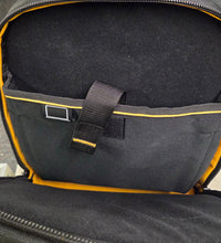 Load image into Gallery viewer, DeWALT DWST560102 Polyester 7.75-in W x 18.75-in D x 13.75-in L Zippered Backpack - Black/Yellow