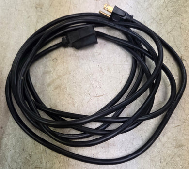 12' Power Extension Cord - Black