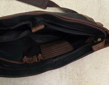Load image into Gallery viewer, Brown Leather Messenger Bag for Laptop/Brief Case (strap damaged) (10.5" H x 15.5" W x 4.5" D)