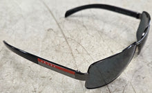 Load image into Gallery viewer, Prada Sunglasses Polarized 65-14-125 Navigator Gunmetal Blk/Grey SPS54I 5AV-5Z1