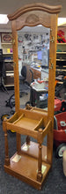 Load image into Gallery viewer, Vintage Pulaski Furniture Oak Wood Mirrored Hall Tree