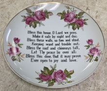 Load image into Gallery viewer, Lefton China "Bless this House" Hand-Painted 8-1/4" Wall-Mount Decorative Plate