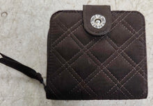 Load image into Gallery viewer, Vera Bradley Brown Quilted Wallet