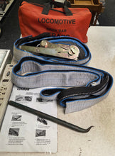 Load image into Gallery viewer, LiftAll DLT-803T 12,000 Lbs 3" Locomotive Draw Bar Strap with Ratchet (Drawbar Load-Tugger)
