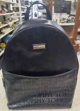 Load image into Gallery viewer, Tommy Hilfiger Faux Leather Backpack - Black