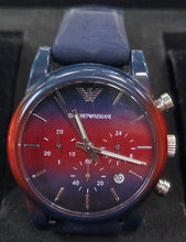 Load image into Gallery viewer, Emporio Armani AR-1061 Red-to-Blue Gradient Dial Men's Watch