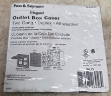 Load image into Gallery viewer, Legand Pass &amp; Seymour CA82G All-Weather Duplex Two-Gang Outlet Box Cover