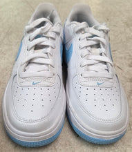 Load image into Gallery viewer, Nike Air Force 1 Low White Aquarius Blue (GS) Sneakers - size 4.5Y (FV5948-107)