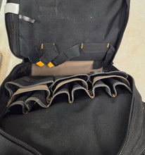 Load image into Gallery viewer, CLC Work Gear 1134 Padded Back Support Carpenter's Tool Backpack 44-Pocket - Black
