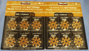Kirkland Signature Size 312 Hearing Aid Batteries Zinc Air 96 Pack