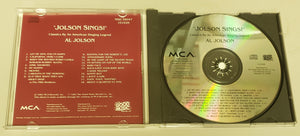 1982 Al Jolson Jolson Sings! Classics By An American Singing Legend CD