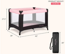 Load image into Gallery viewer, Dream On Me Nest Portable Baby Playard with Carry Bag - Pink