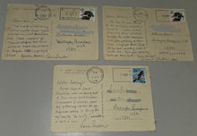 Load image into Gallery viewer, 3 1991 Post Cards sent by Actress Valerie Stanton