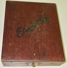 Load image into Gallery viewer, Vintage E. Howard &amp; Co. Pocket Watch Wooden Box with License Certificate