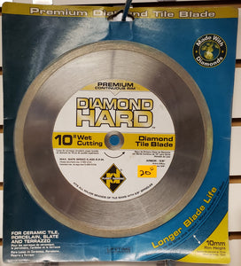 Planet Diamond 21510020H 10" Premium Continuos Rim Diamond Tile Saw Blade