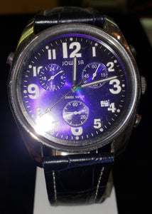 Jowissa J7.007.L Men's Ginebra Blue Dial Chronograph Leather Watch