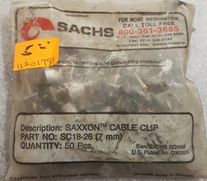 Sachs SC18-26 7mm Metal Cable Clips with Nails