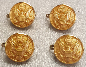 Lot of 4 US Army Eagle Chesire Buttons