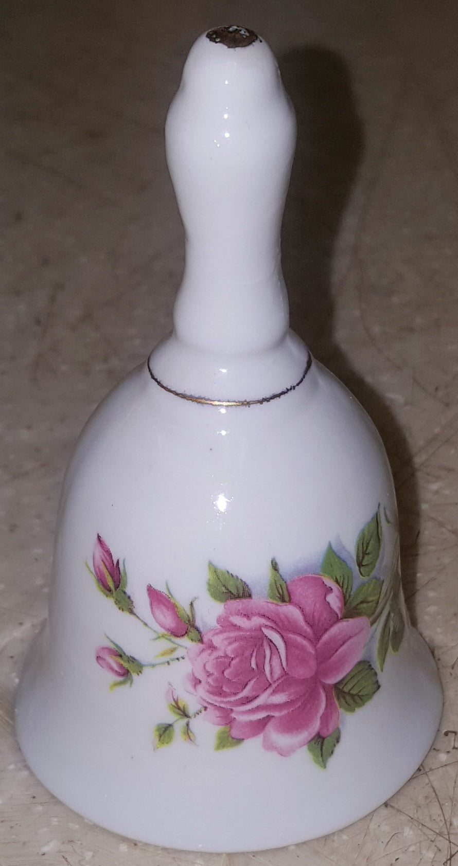 Glass Bell with Floral Design