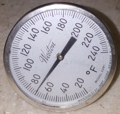 Vintage Weston 2281 240 Degree Fahrenheit Thermometer