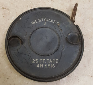 Vintage Westcraft J 4H6516 25' Tape Measure
