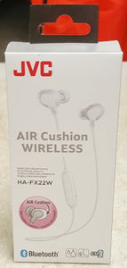 JVC HA-FX22WW Air Cushion Wireless In-Ear Headphones - White