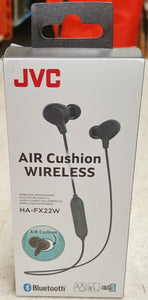 JVC HA-FX22W Air Cushion Wireless In-Ear Headphones - Black