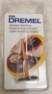 Dremel 530 3/4" Rotary Tool Dremel Stainless Steel Brush for Stainless Steel, Aluminum, Silver, Pewter or Other White Metals