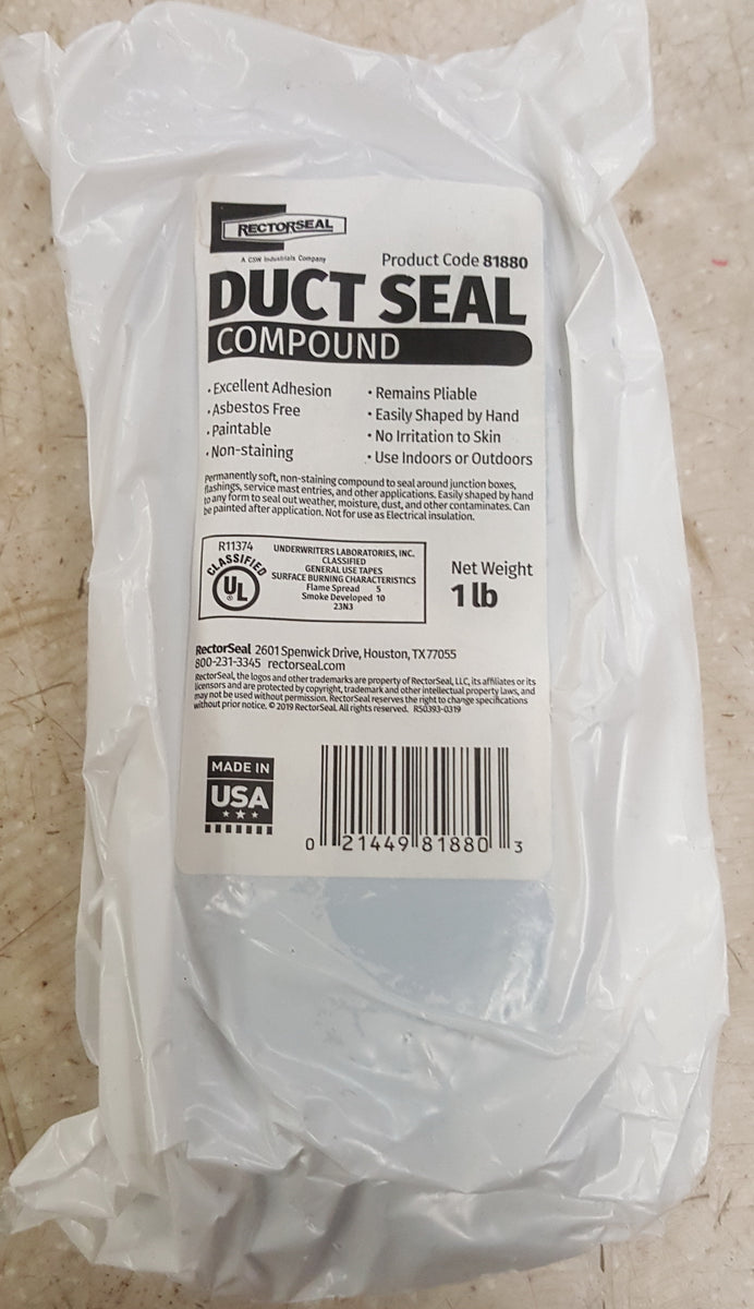 RectorSeal 81880 Duct Seal Compound 1 lb Buy & Sell Outlet