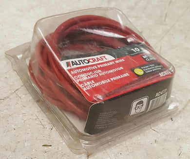 AutoCraft AC473 8' Automotive 10-Gauge Red Primary Wire