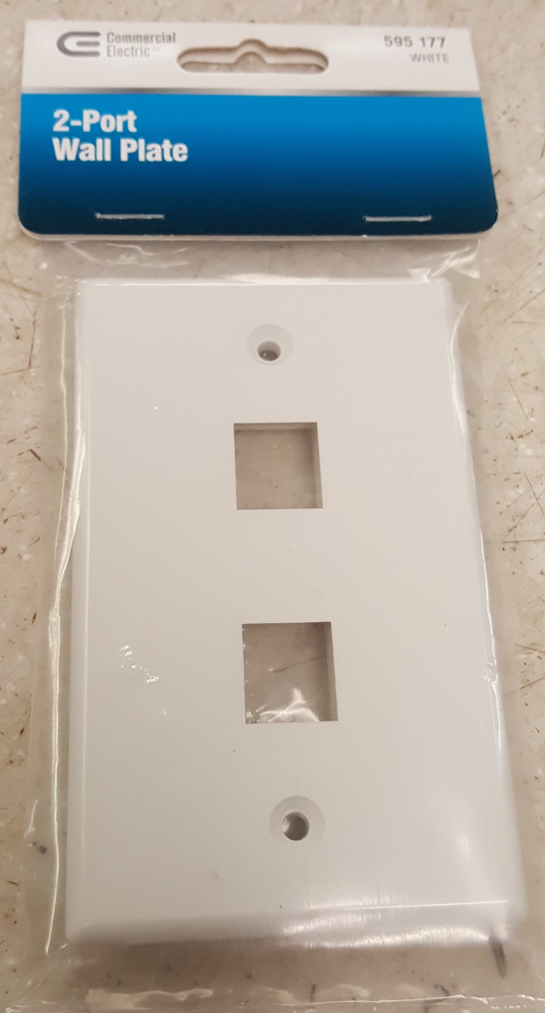 Commercial Electric 5002-WH 2-Gang 1-Decorator/Rocker/1-Duplex Wall Plate - White