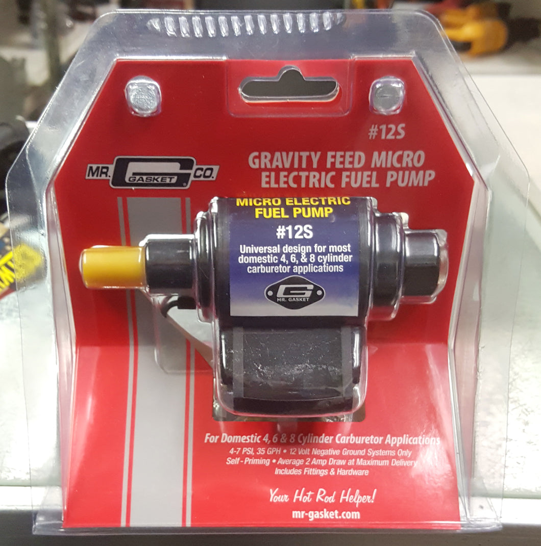 Mr. Gasket 12S Micro Electric Fuel Pump
