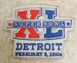 Super Bowl XL Detroit February 5, 2006 Patch