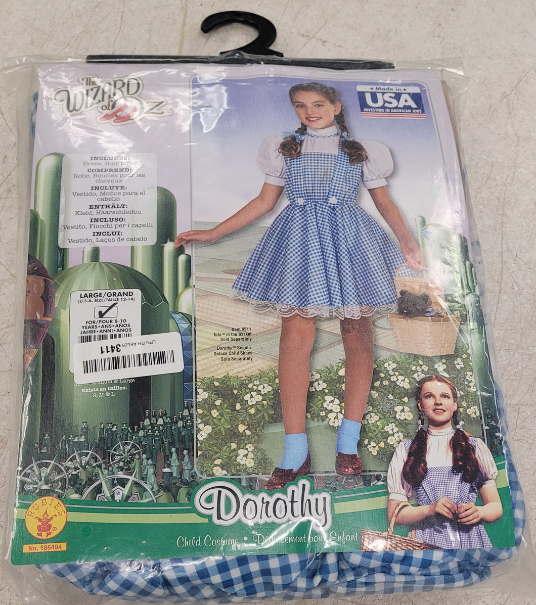 Ruby's 886494 The Wizard of Oz Dorothy Child Costume - Large 12-14