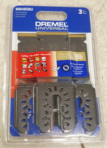 Dremel MM485BU Universal 1-1/8" Carbide Flush Cutting Oscillating Multi-Tool Blade (3-Pack)