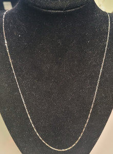 2.16 dwt .925 sterling silver 30" necklace