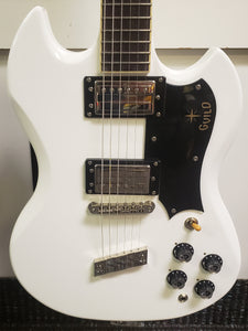 Guild S-100 Polara Newark St. Collection Electric Guitar with Gigbag - White