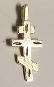 .48 dwt 14K gold Russian Orthodox pendant