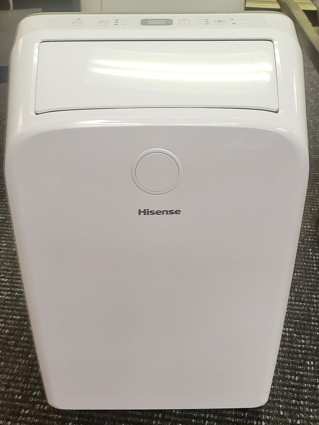Hisense AP10CR2W 6500 BTU White Front Panel with Light Gray Back Cover Portable Air Conditioner