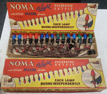 Load image into Gallery viewer, Vintage Noma 15 Light Decorative Outfit C7 Christmas Light String in Box