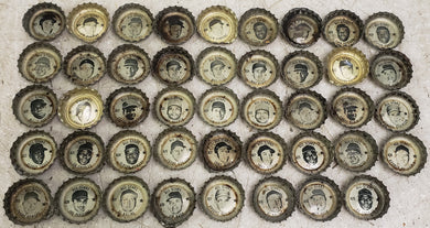 QTY 44 Mid 1960s Coke/Sprite All Stars Baseball Player Bottle Caps