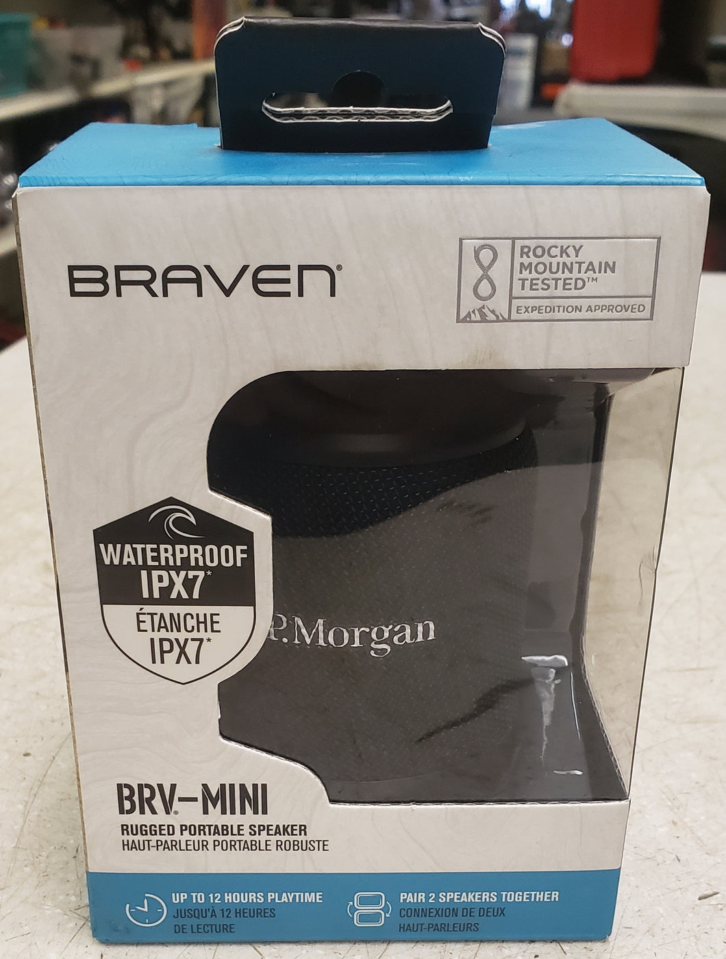 Braven BRV-MINI Waterproof Portable Bluetooth Speaker - Black