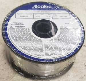 AlcoTec ER4043 .030" Aluminum MIG Welding Wire 1Lb
