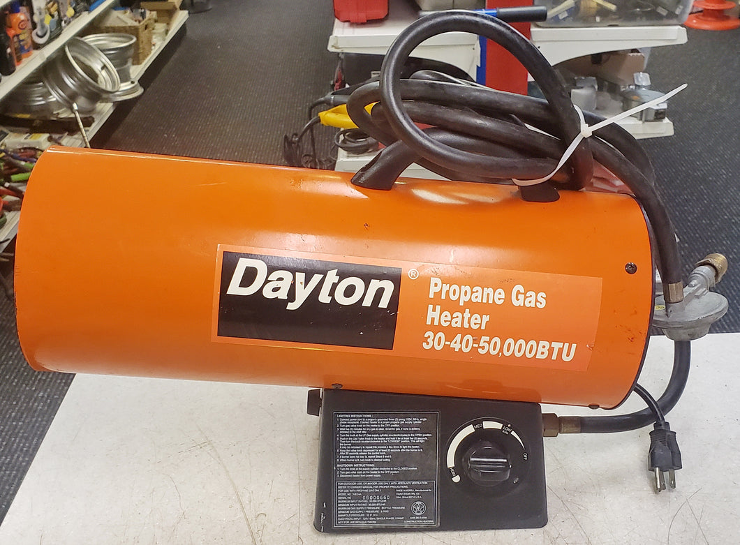 Dayton 3VE54A 30-40-50,000 BTU Propane Torpedo Gas heater