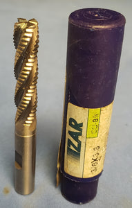 IZAR 7843-54-010 3/8" x 1-3/4" LOC x 3-1/4" OAL 4 Flute Tin Roughing End Mill