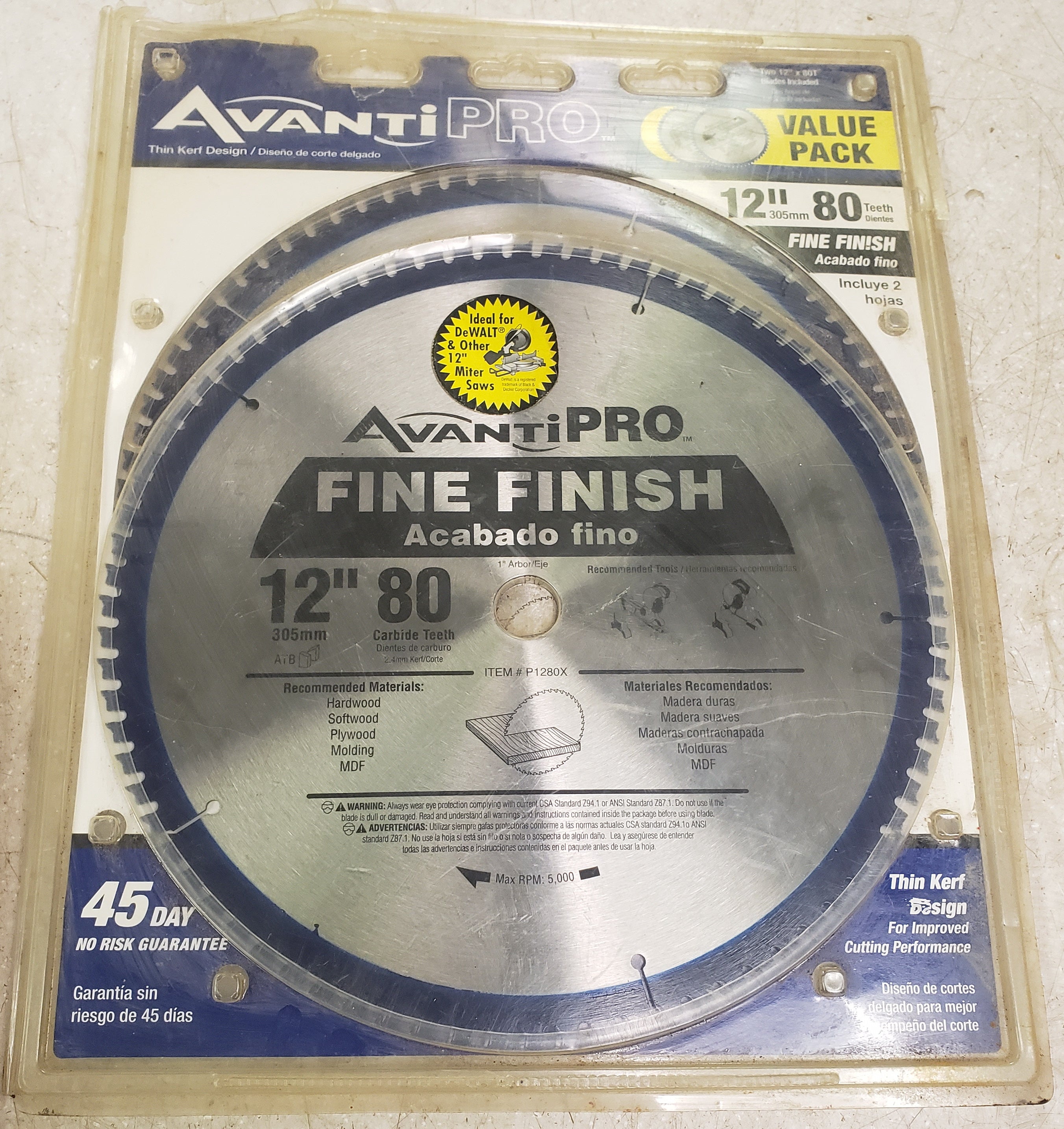 Avanti Circular Saw Blade Pro 12 NEW TWO PACK Avanti Pro 12\