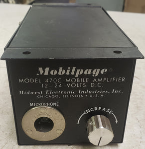 Midwest Electronic Industries 470C Mobilpage 12V - 24V Mobile Amplifier