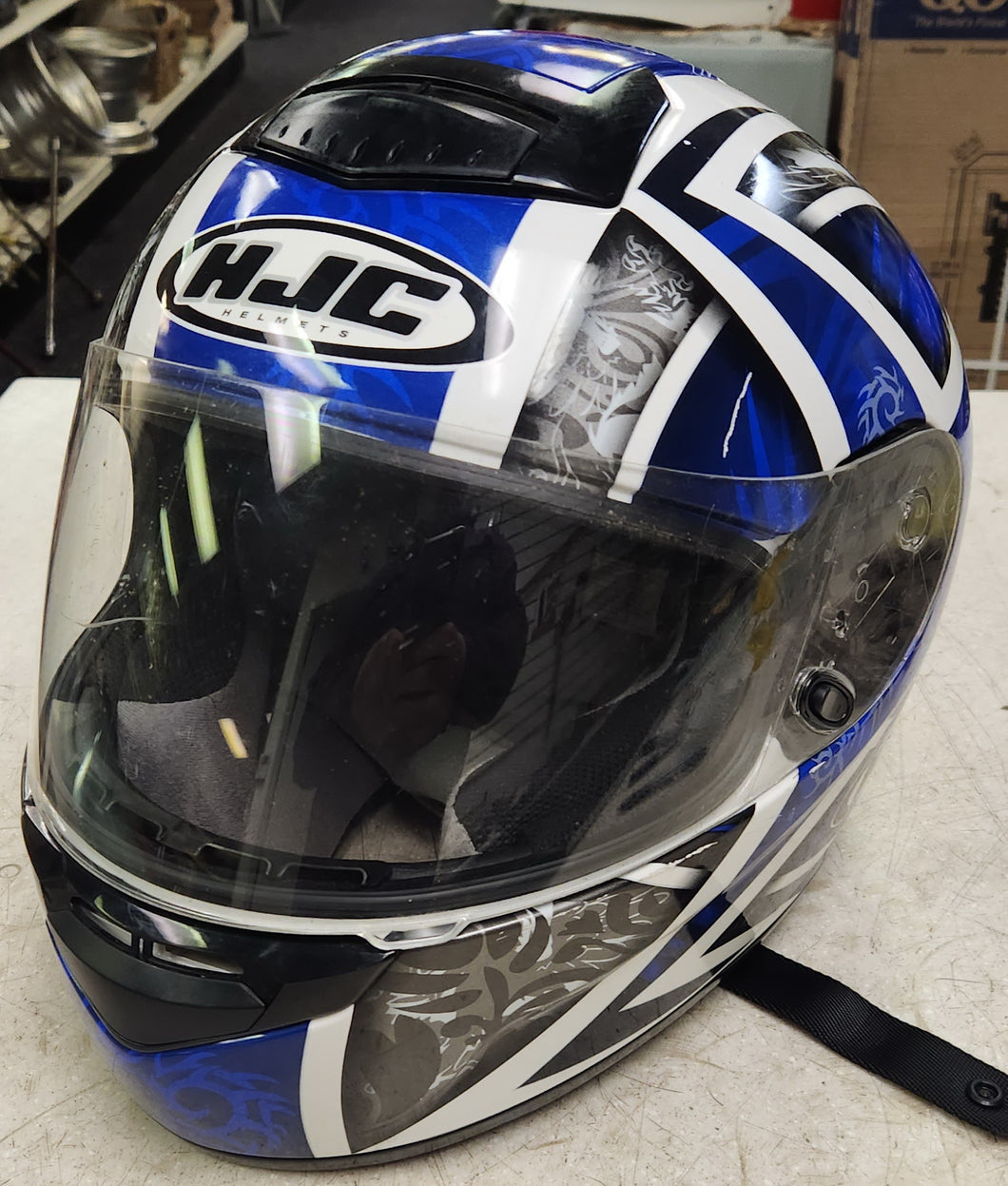 hjc flare csr1 helmet HJC CS-R1 Daggar Blue/White/Gray Motorcycle Helmet