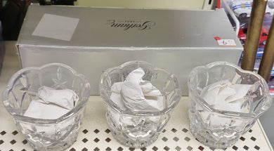 Gorham Crystal Lady Anne Votives Set of 3